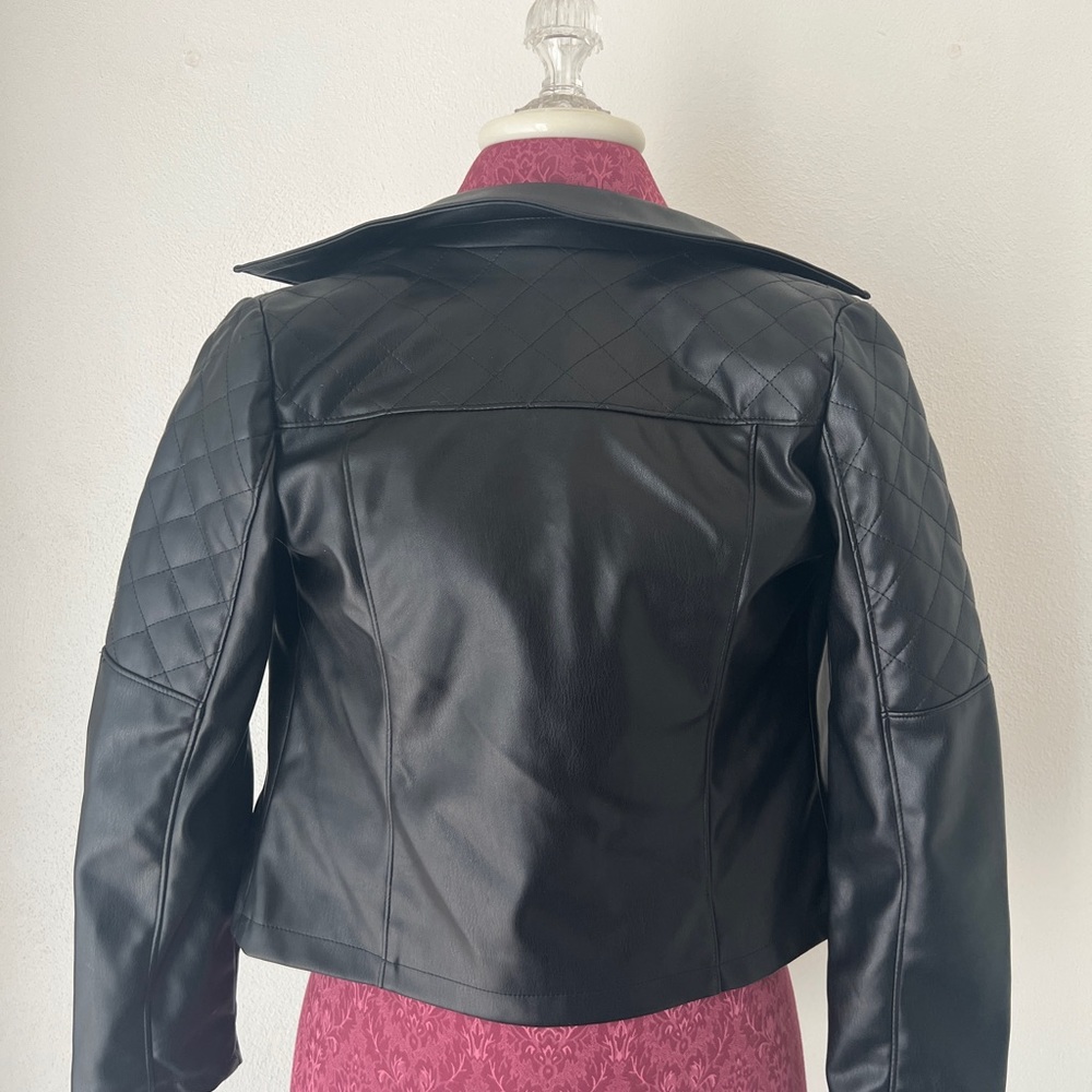 Girls Faux Leather Jacket